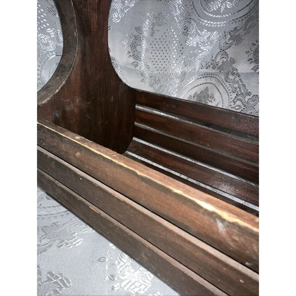 Brown Wooden Box Container with Handle For Multi Purpose